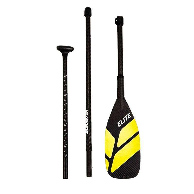 Wiosło SUP Gladiator Elite Full Carbon Yellow 3-częściowe