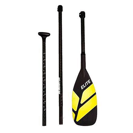 Wiosło SUP Gladiator Elite Full Carbon Yellow 3-częściowe