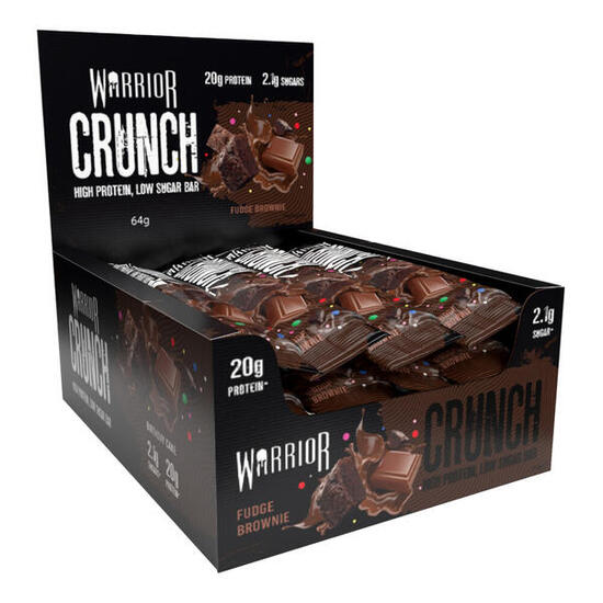 Barres protéinées - Warrior Crunch Bar - Brownie au Caramel