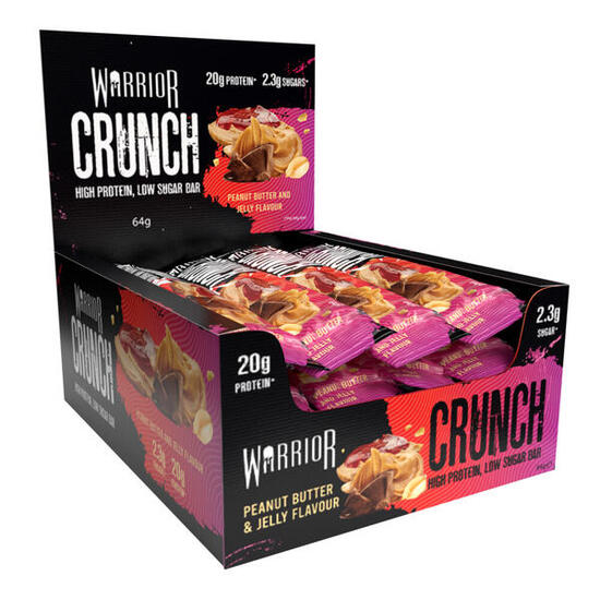 Crunch Bar 64g Warrior Riegel (Packung mit 12 Stück)