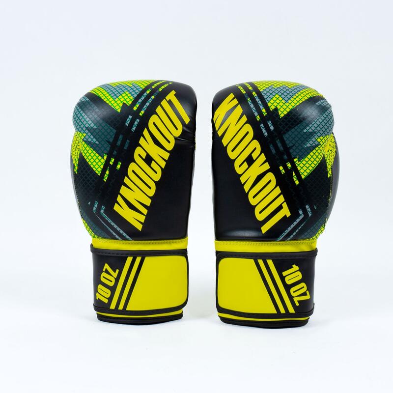 Manusi Box Knockout Fighter 2.0 10OZ / Galben Electric