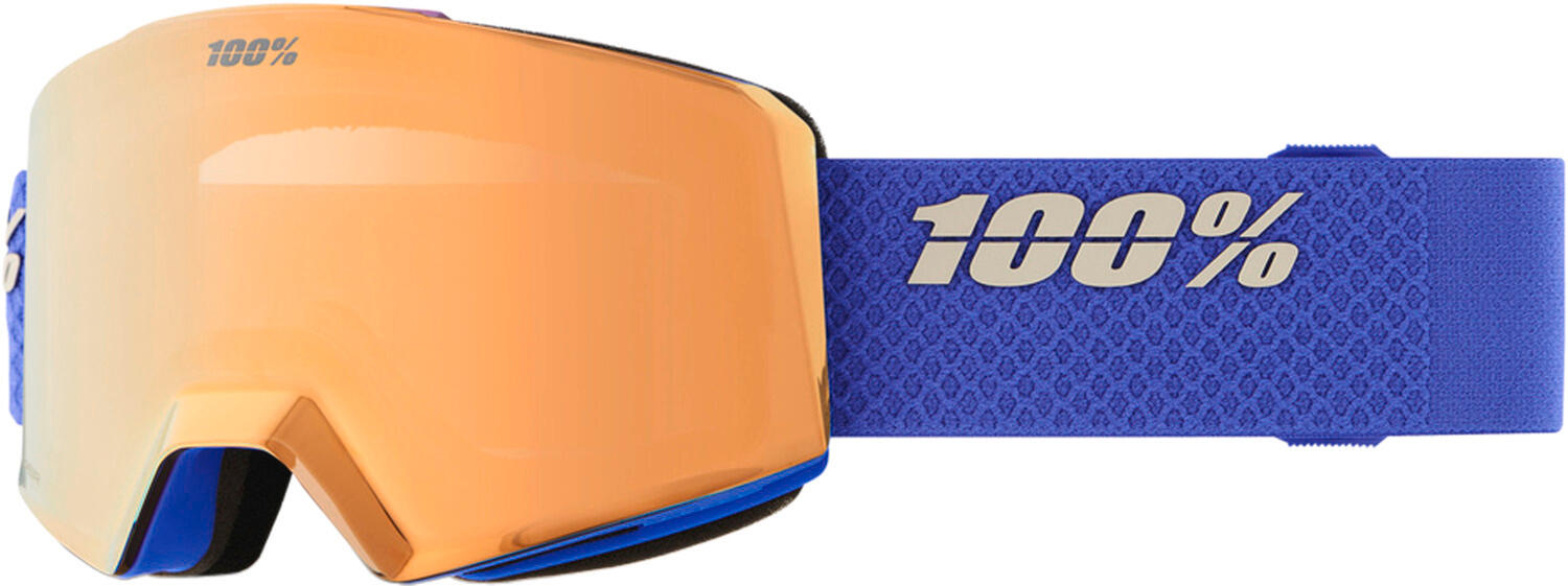 100% Norg Hiper Goggle Tarheel - Mirror Blue Lens 2/2