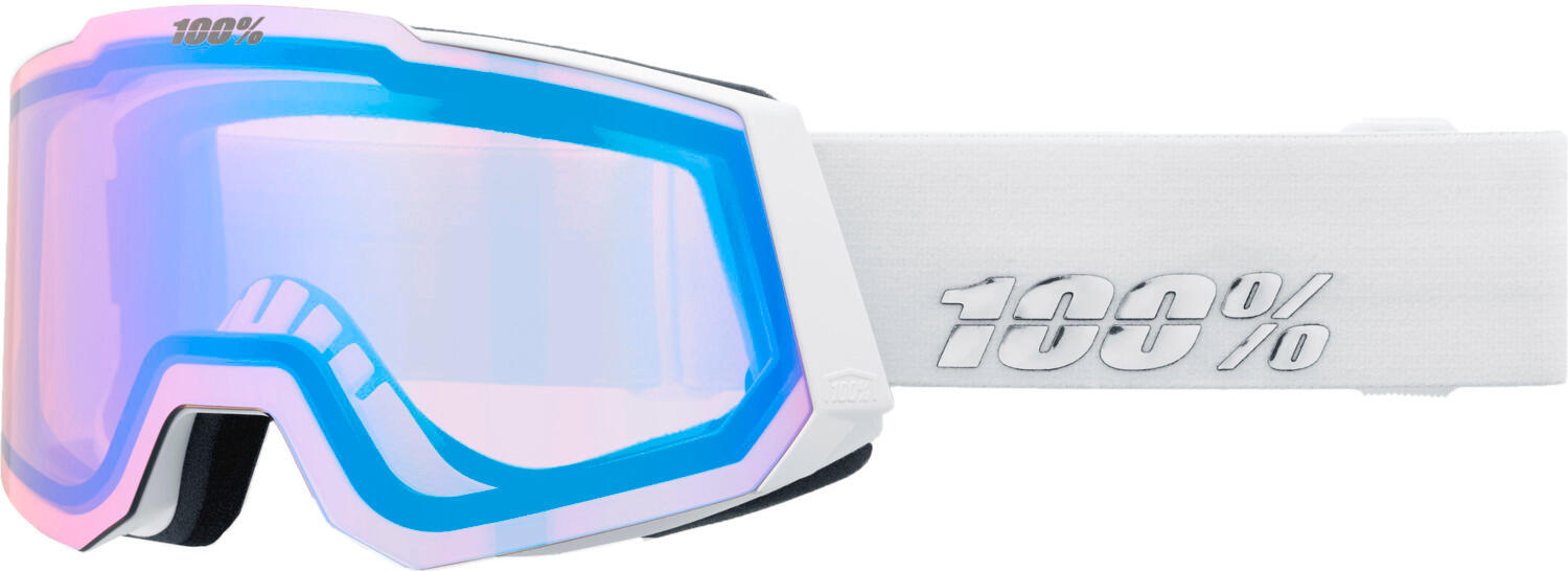 Masque SKI 100% SNOWCRAFT HIPER - WHITE/RED ecran MIRROR RED 2/4