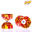 Diabolo multicolor-Play juggling- rouge jaune