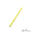 Baguettes pour baton du diable Mister Babache 12 mm  Silicone  la paire Jaune
