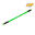 Baton du diable -Play juggling- g6  vert uv