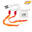 Poi soft rubans (bolas)-Play juggling- rouge