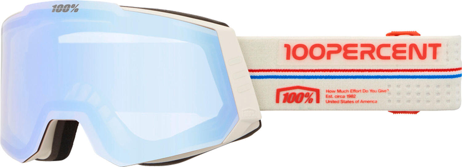 100% Snowcraft Hiper Goggle Launch - Mirror Red Lens 2/2