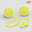 Poi contact standard (bolas) -Play juggling- (la paire complète) jaune uv