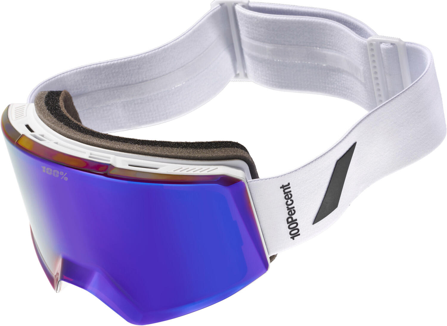 Norg Hiper Goggle White -Mirror Violet 3/4