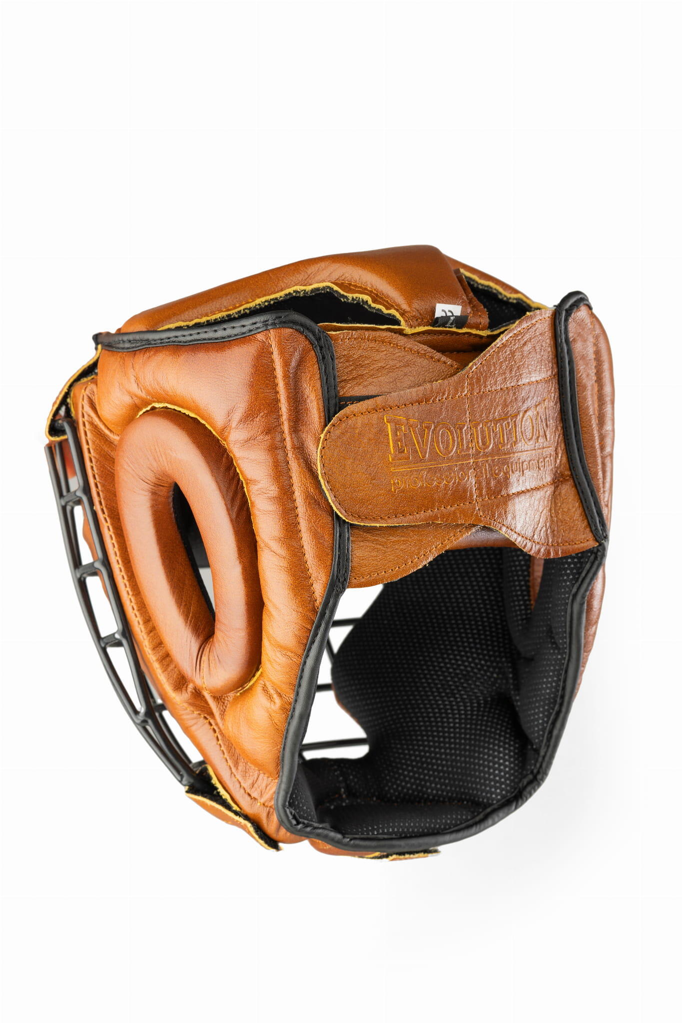 Kask bokserski treningowy ze skóry naturalnej Retro 3/7
