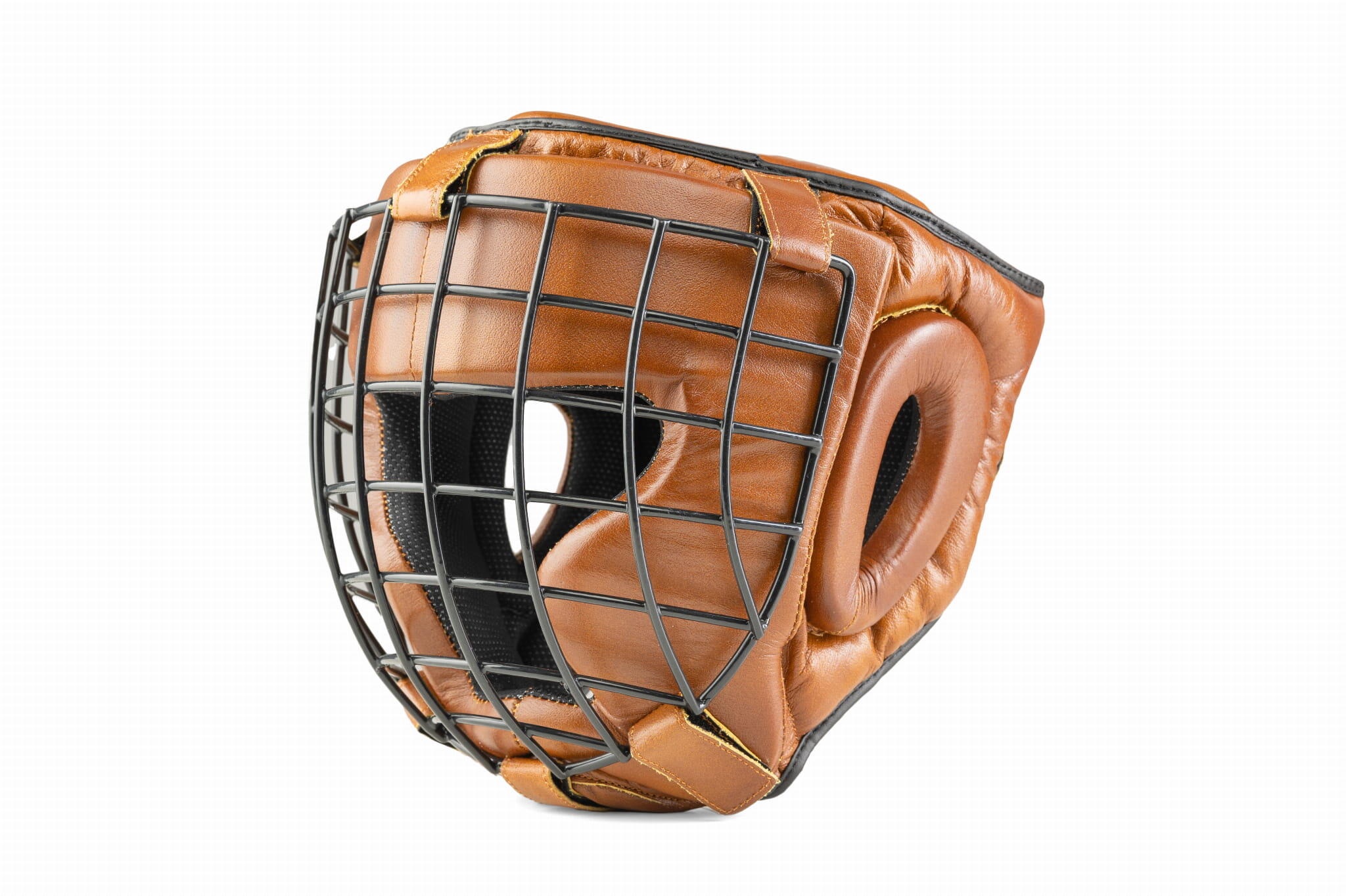 Kask bokserski treningowy ze skóry naturalnej Retro 1/7