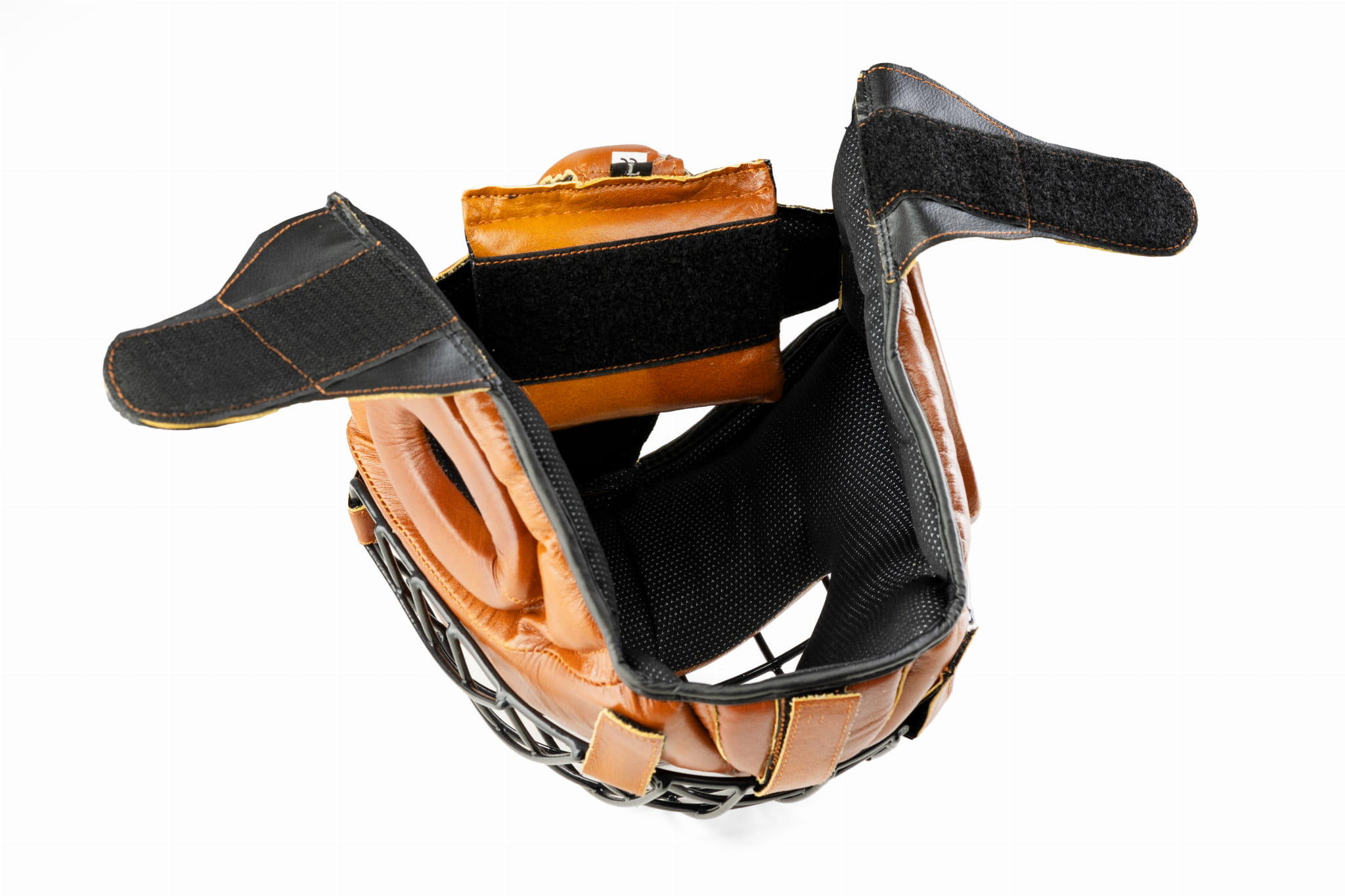 Kask bokserski treningowy ze skóry naturalnej Retro 4/7