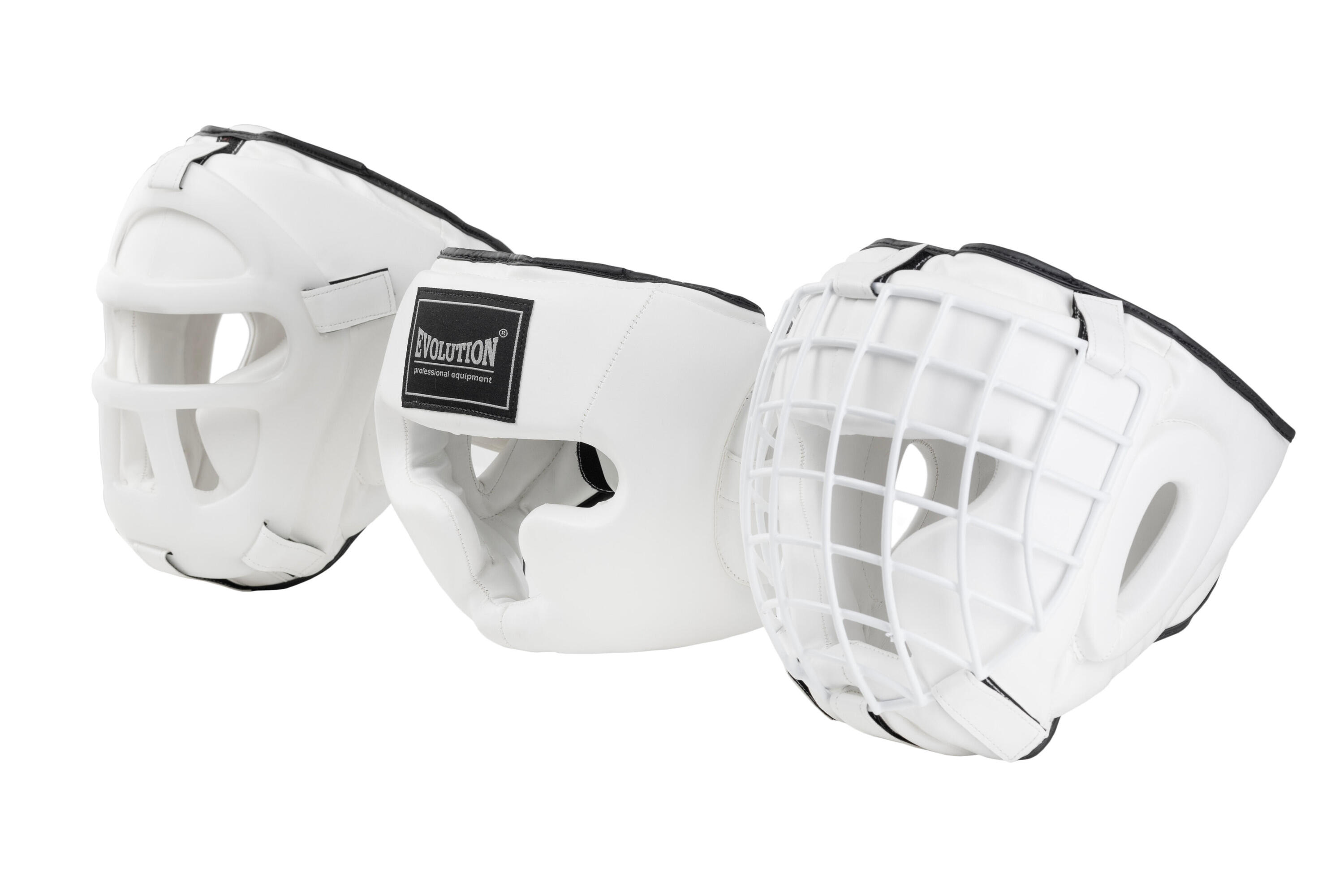 Kask bokserski z maską biały Evolution 7/7