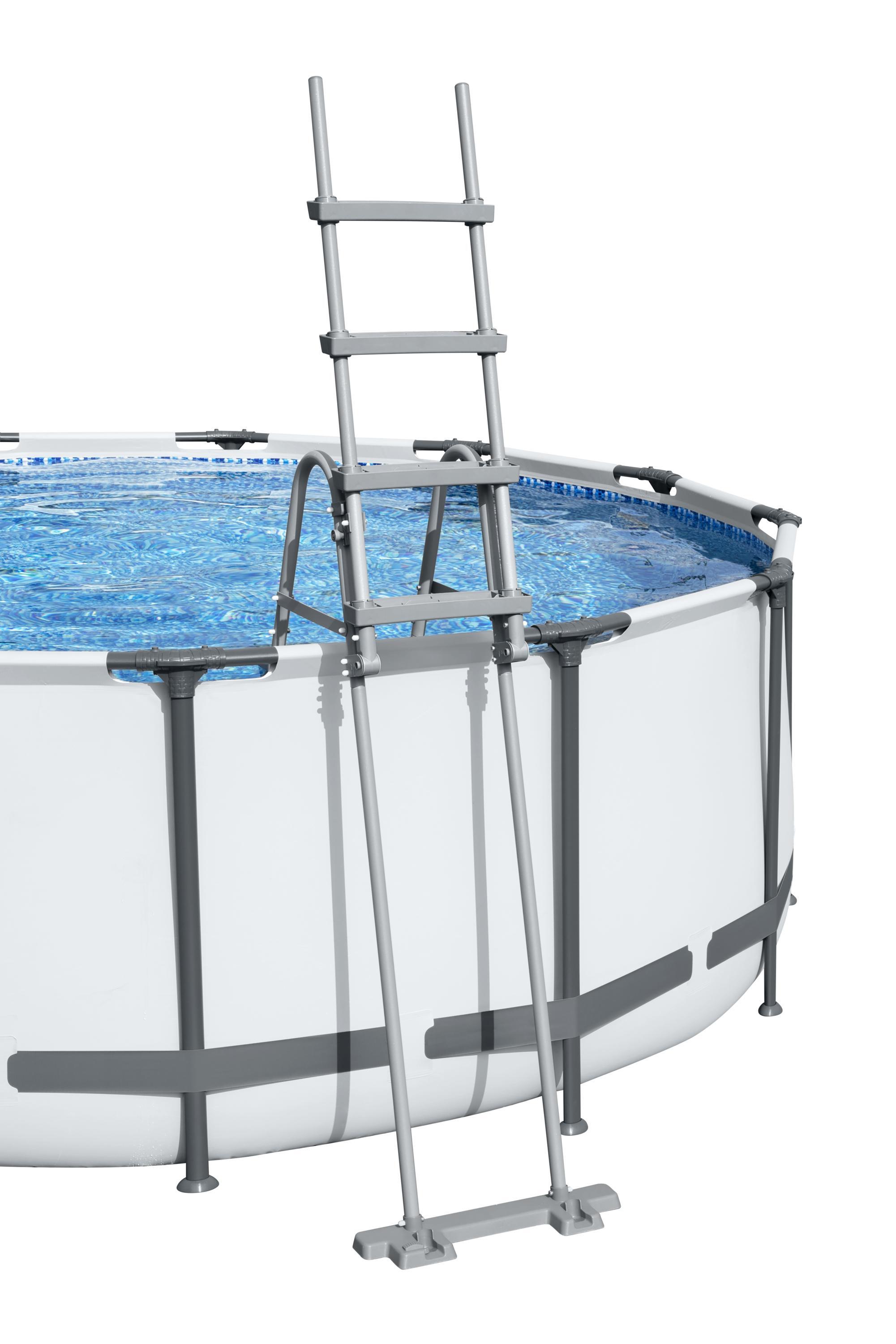 Escalera de Seguridad Bestway Flowclear 76x119x163 cm para Piscinas Desmontables 4/7