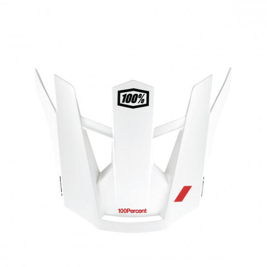 Visière de remplacement AIRCRAFT 2  Rouge/blanc