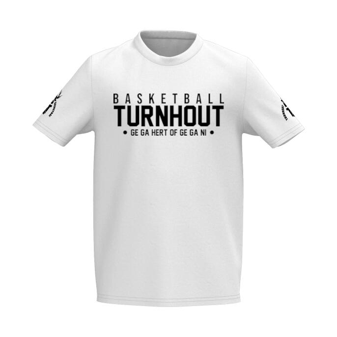 T&T Turnhout Basketbal Katoenen T-shirt voor kinderen wit