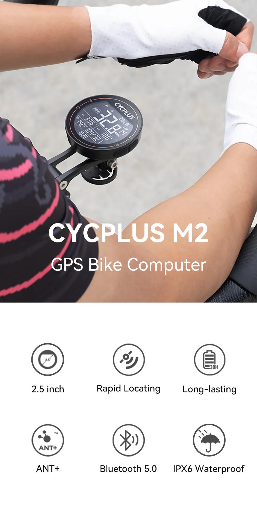 Fahrradcomputer M2 Kabellos mit LCD Bildschirm 4/6