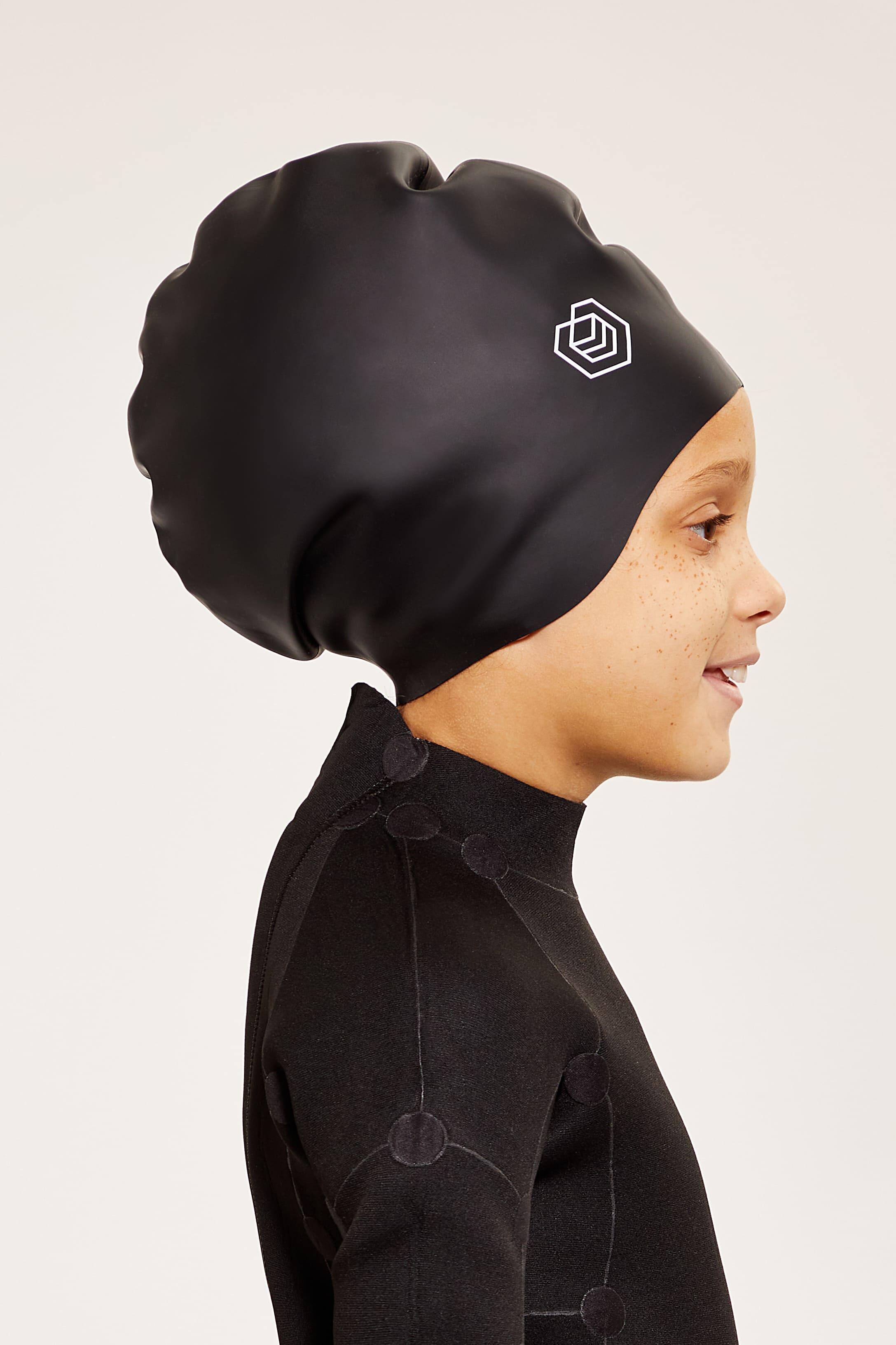 Children's Swim Cap for Long Hair (Large) - Burgundy 7/7