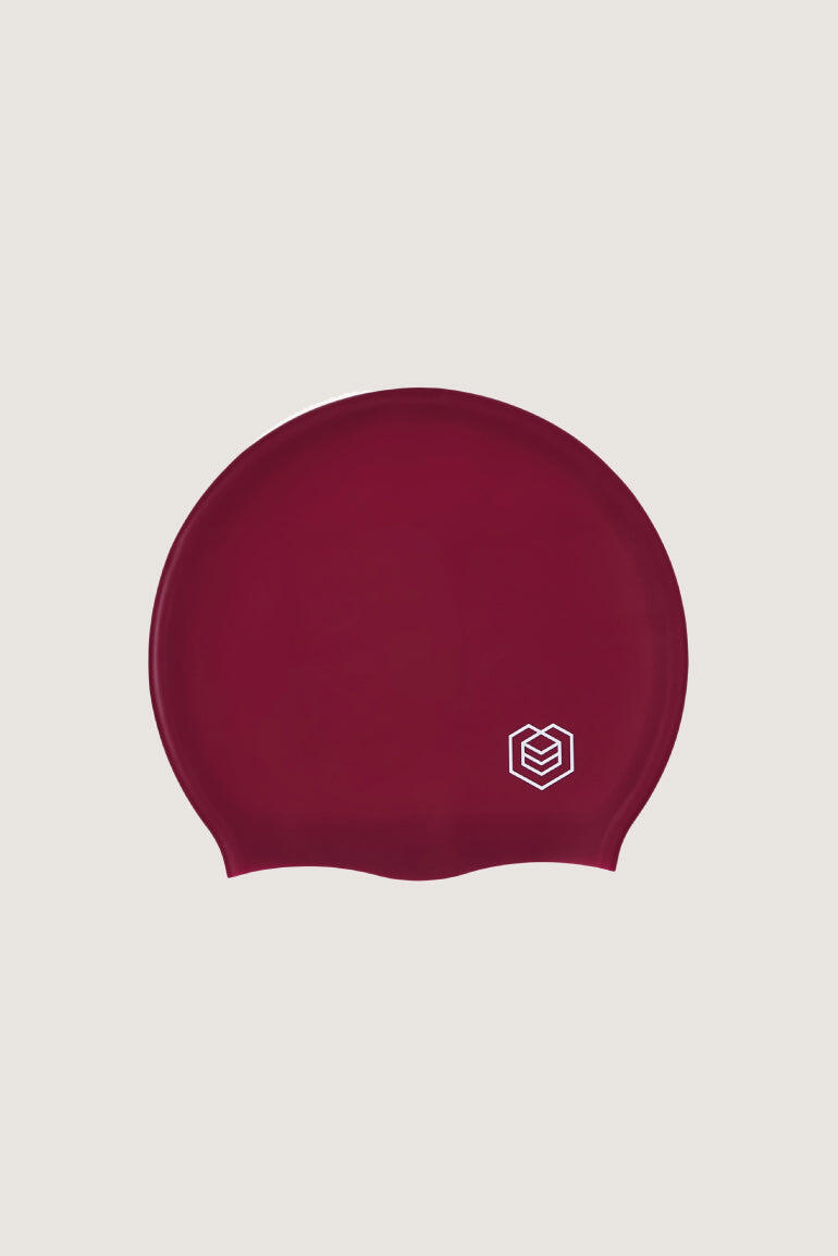 Children's Swim Cap for Long Hair (Large) - Burgundy 5/7