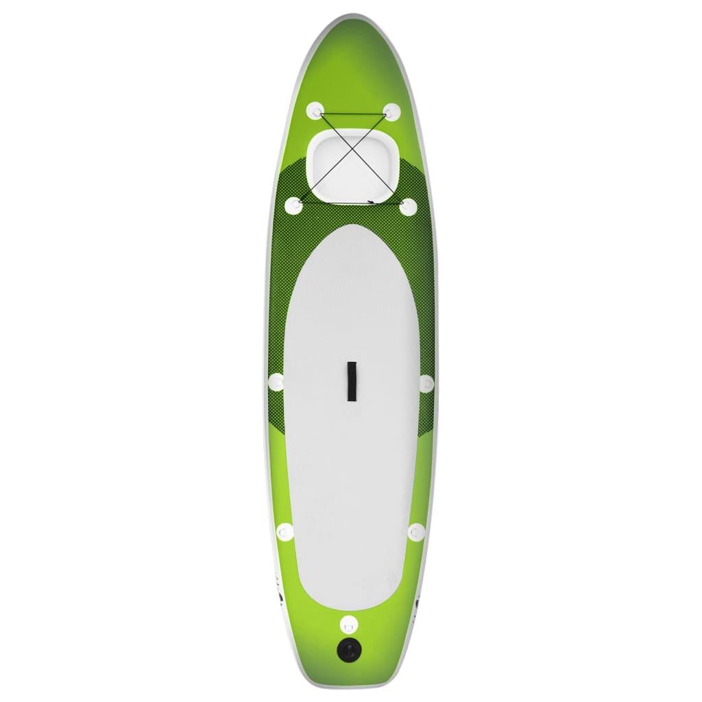 Set de tabla de paddle surf hinchable verde 330x76x10 cm 3/7