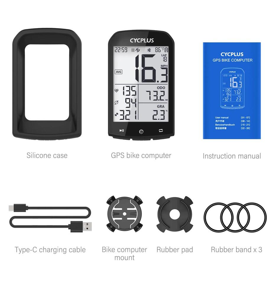 Licznik rowerowy Bluetooth ANT+ GPS CYCPLUS M1