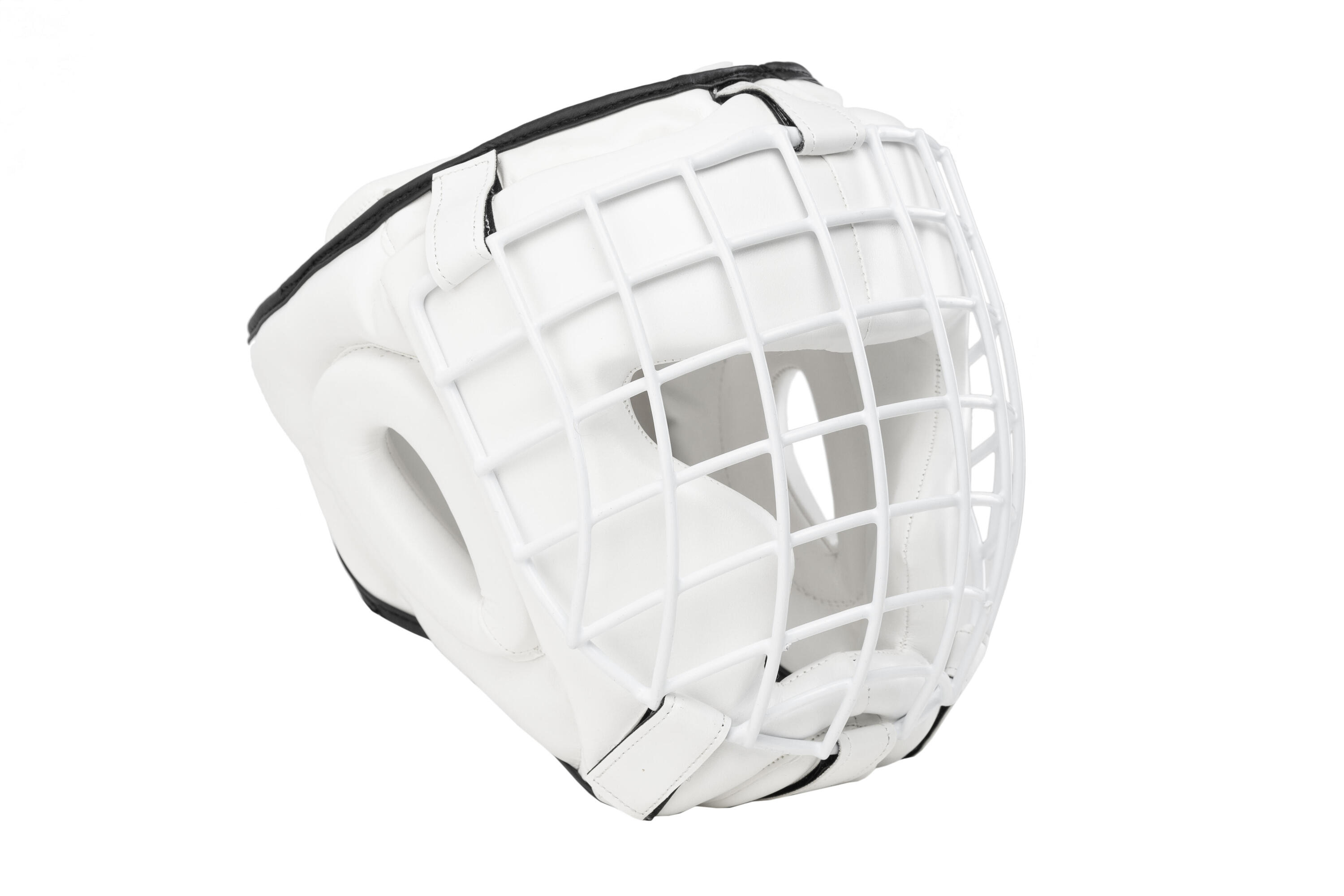 Kask bokserski treningowy biały z kratą Evolution 2/7