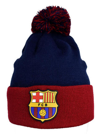 Czapka FC Barcelona beanie Junior- oficjalna licencjonowana