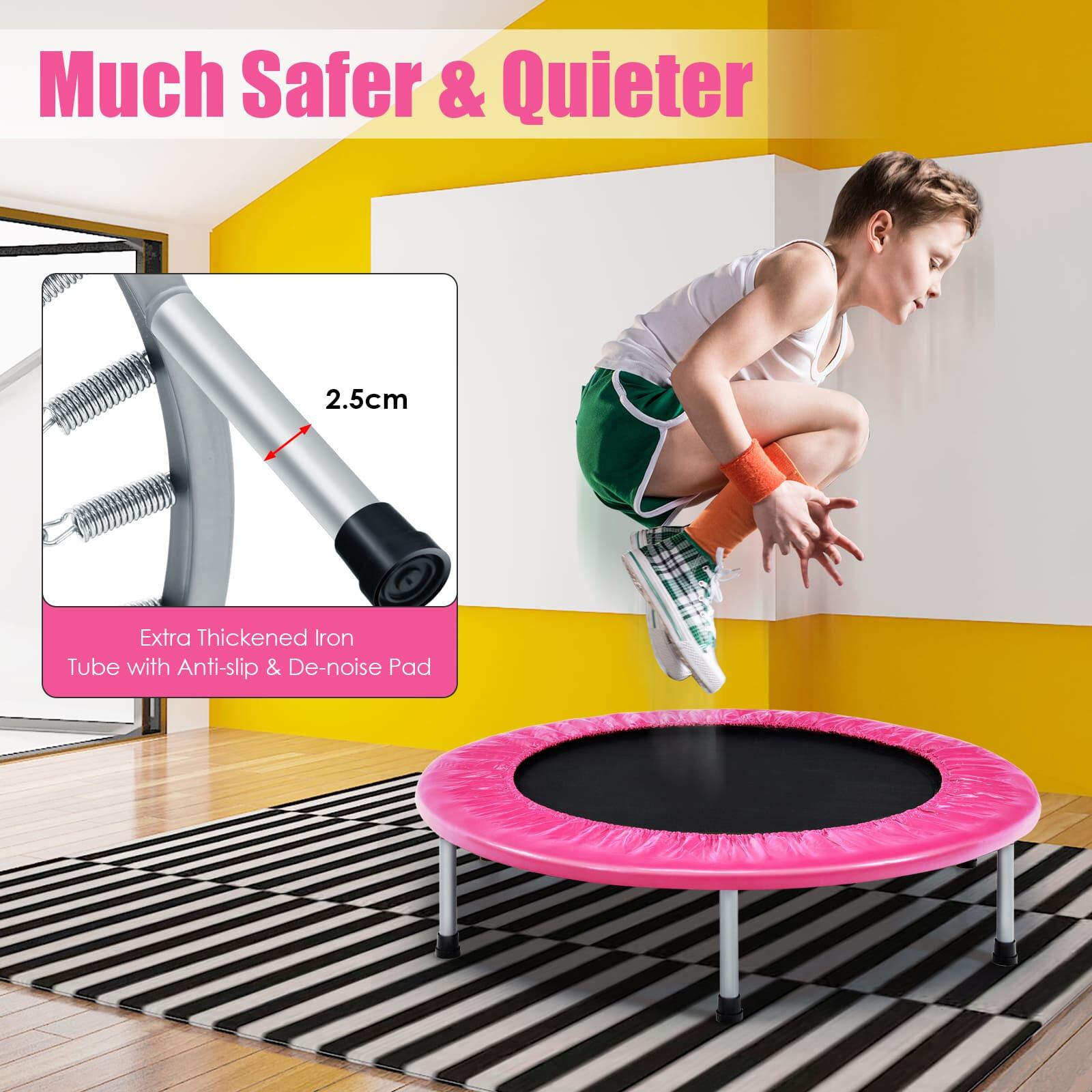 Mini Folding Kids Trampoline Portable Recreational Rebounder