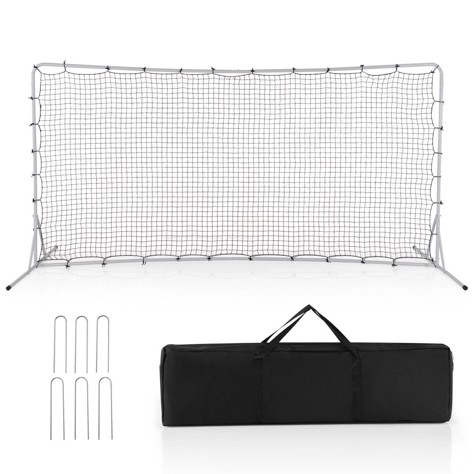 375cm x185cm Soccer Rebounder Net with Carrying Bag
