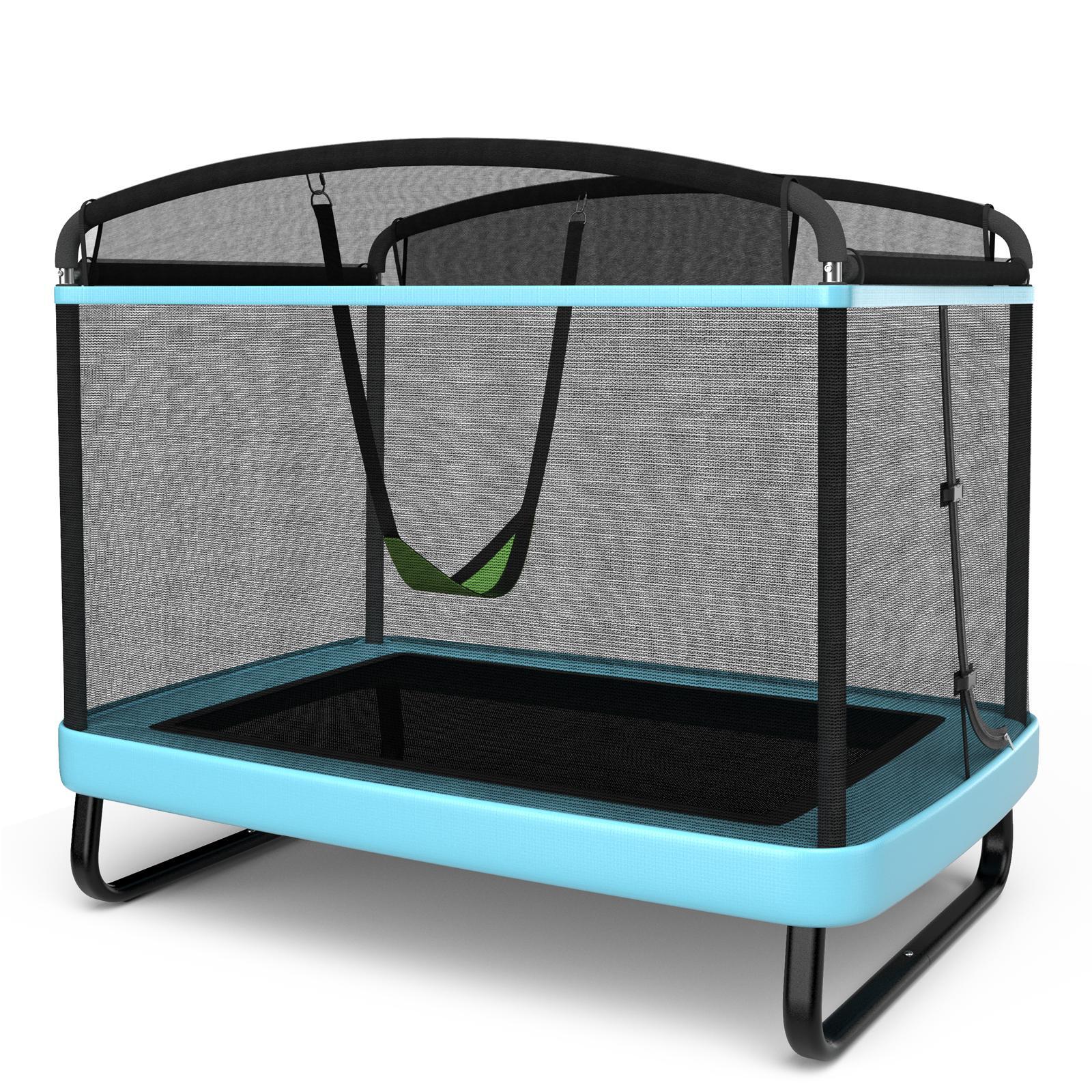 Sturdy Recreational Trampoline with Swing for Kids