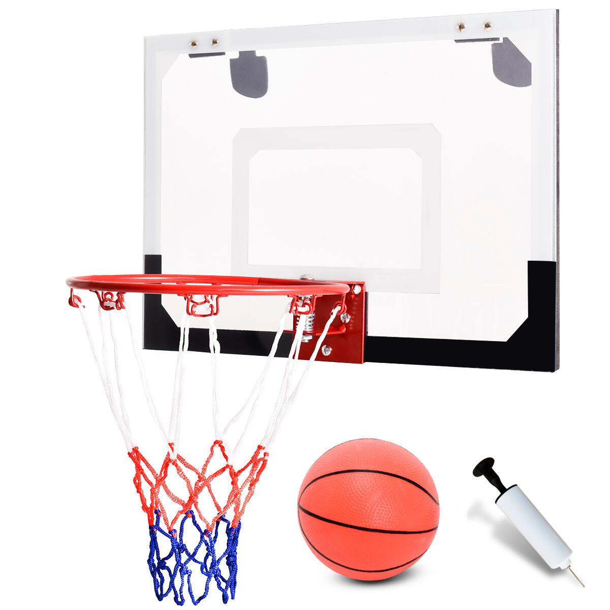 Mini Basketball Hoop Set with Shatterproof Backboard for Kid/Teen