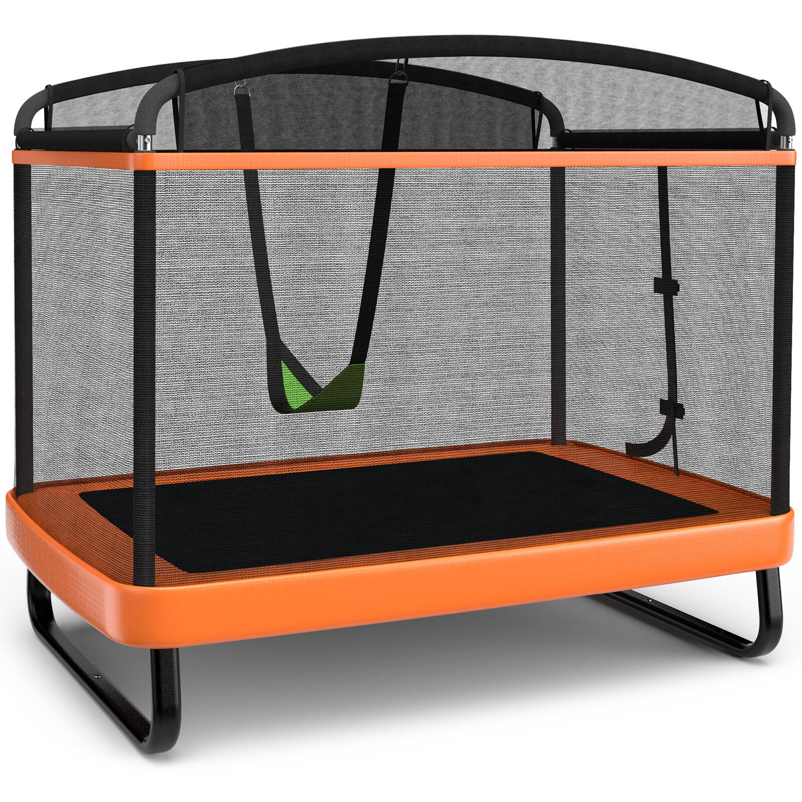 Sturdy Recreational Trampoline with Swing for Kids