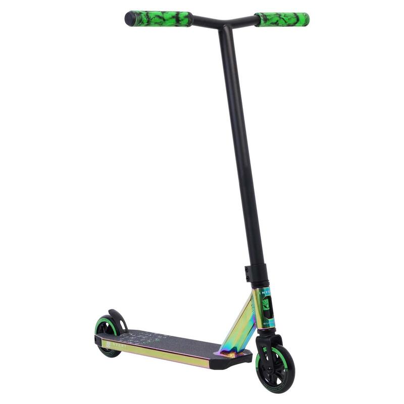 Trottinette Freestyle pour les 8-13 ans, Vert Neo et Noir