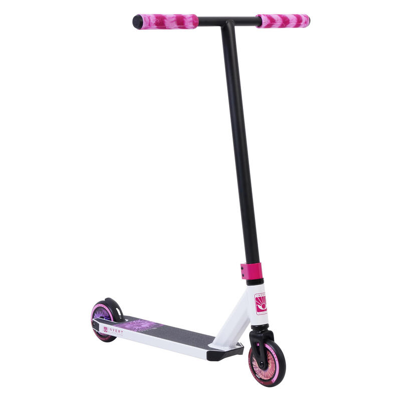 Trottinette Freestyle pour les 8-12 ans, Rose et Blanc