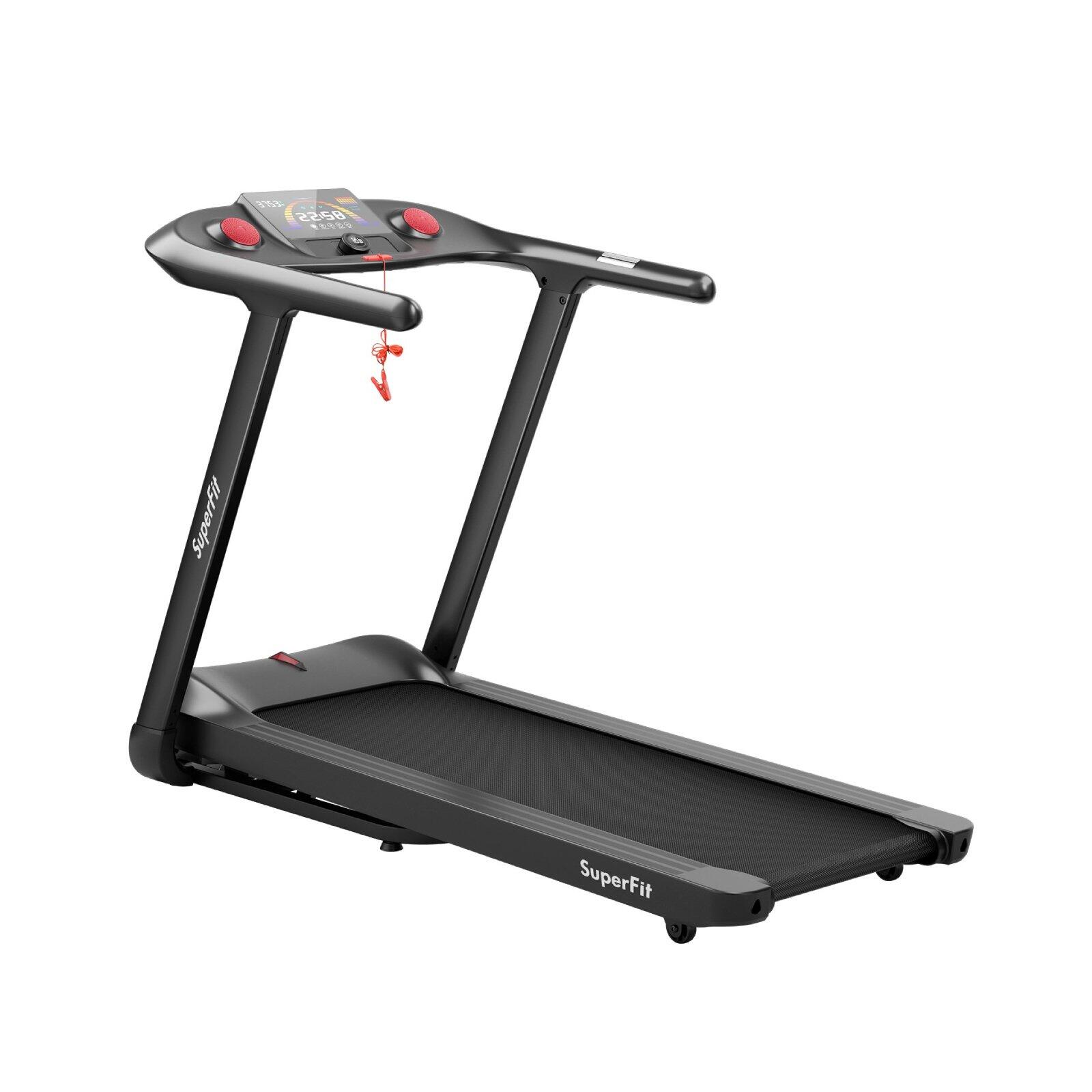 4.75HP Folding Treadmill with Voice Control & 20 Preset Programs & Auto Incline