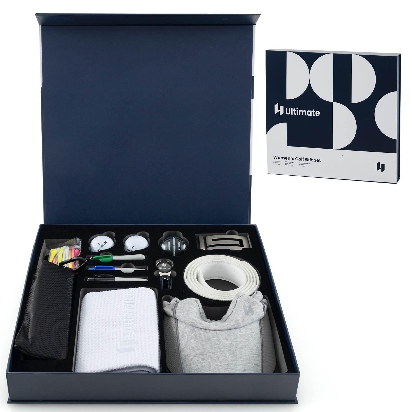 Golf Gift Set for Women with Golf Balls Golf Tees Golf Towel Golf Belt