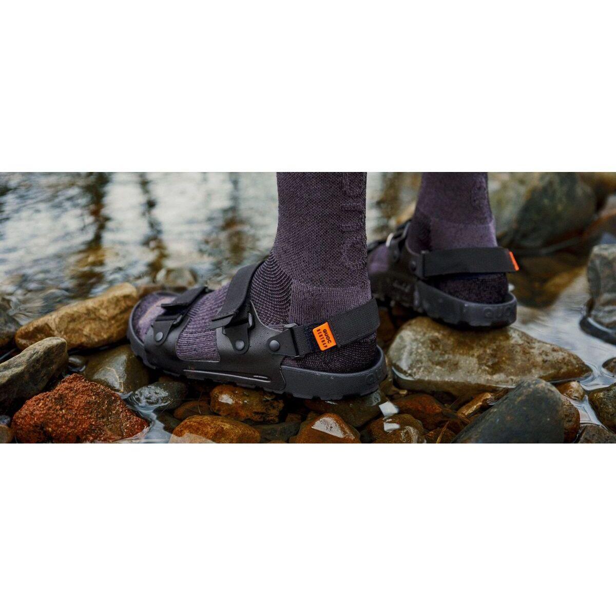 Sandales Restrap x Quoc Blanc / Noir 5/7