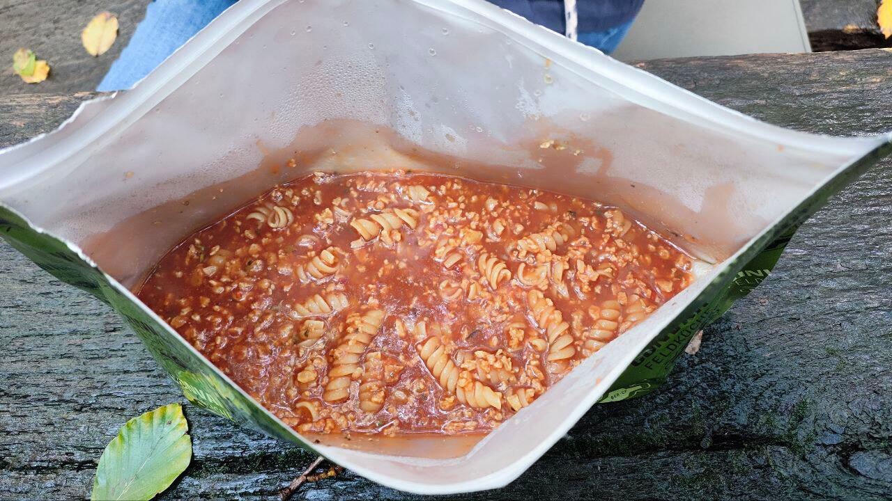 CONVAR™ Feldküche Nudeln Bolognese (150g) Trekkingnahrung 4/6