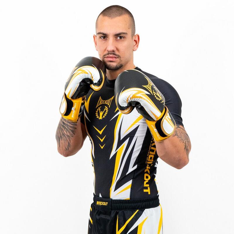 Manusi Box Knockout Pro Sparring 2.0 18OZ / Auriu/Negru