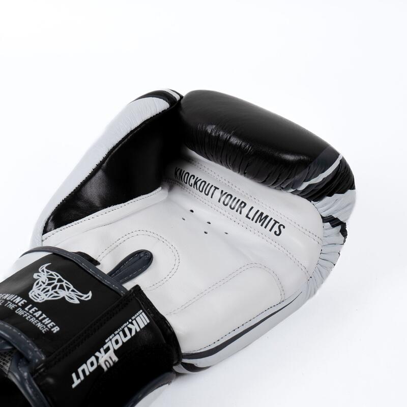 Manusi Box Knockout Pro Sparring 2.0 16OZ / Negru/Alb