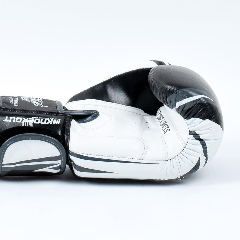 Manusi Box Knockout Pro Sparring 2.0 16OZ / Negru/Alb