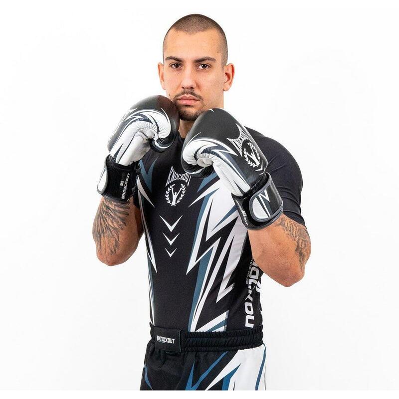 Manusi Box Knockout Pro Sparring 2.0 16OZ / Negru/Alb