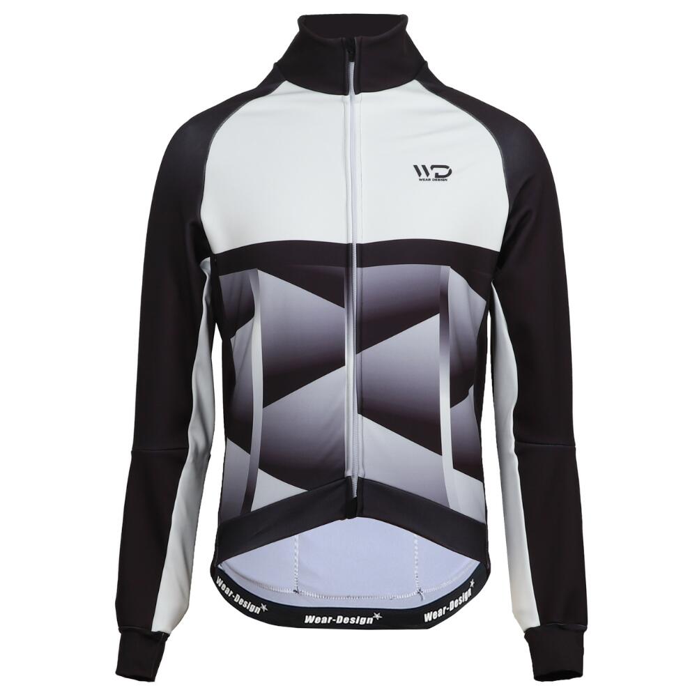 WEAR DESIGN Giacca da ciclismo CUB COLD nero/bianco