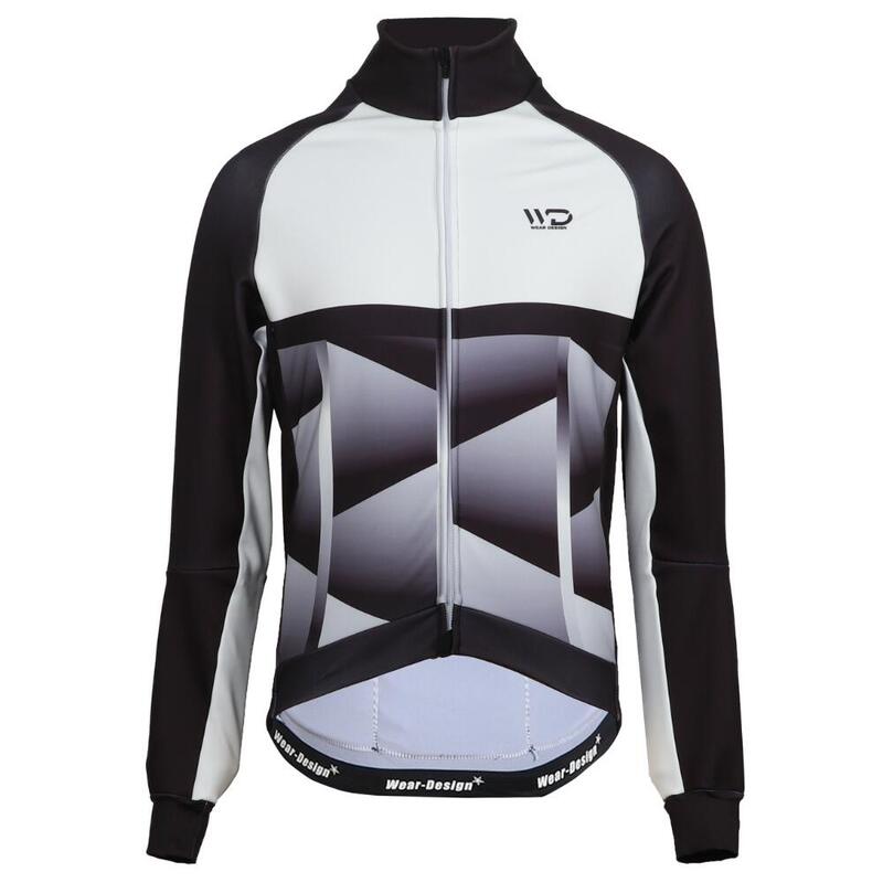 Chaqueta ciclismo CUB COLD negro/blanco