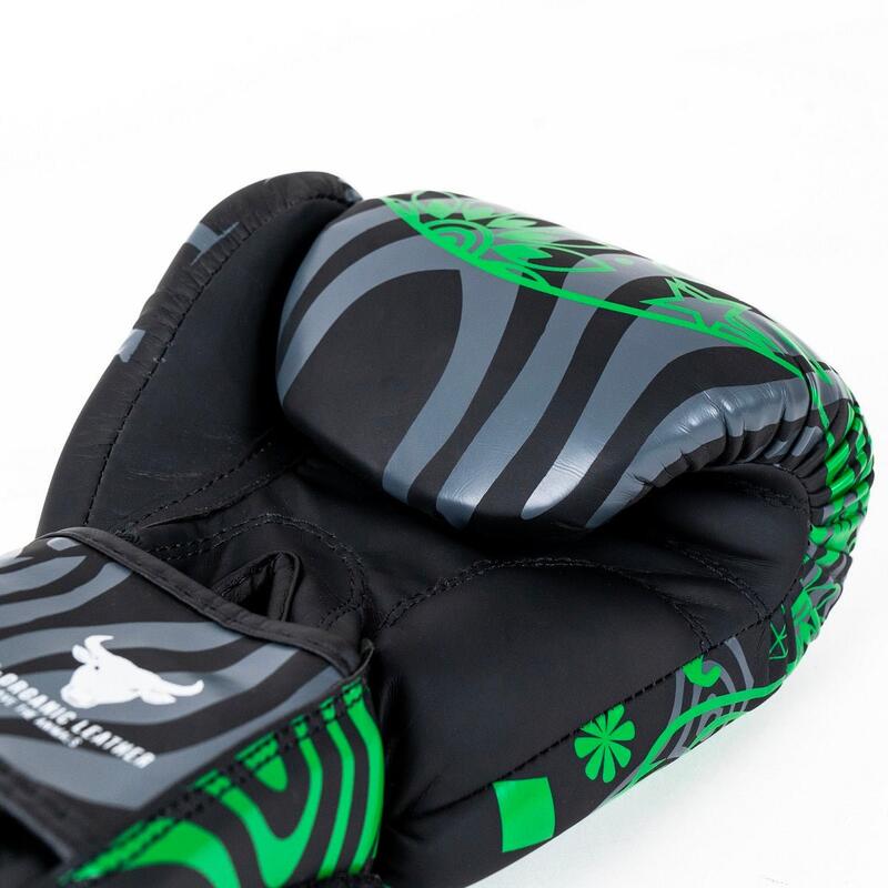 Manusi Box Knockout Skull Copii 6 OZ / Jungle Green