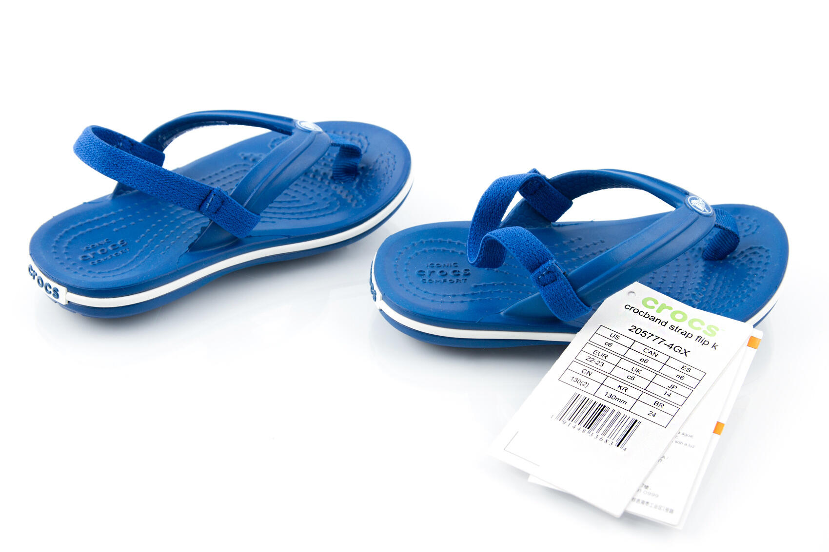 Klapki basenowe dla dzieci Crocs Crocband Strap Flip 3/6