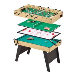 Table multi jeux 4 en 1 - Baby-foot - Billard - Ping Pong - Hockey