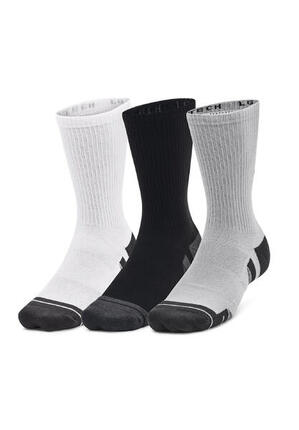 SOKKEN Under Armour Performance Tech 3-Pack Crew Socks, Wit, Uniseks