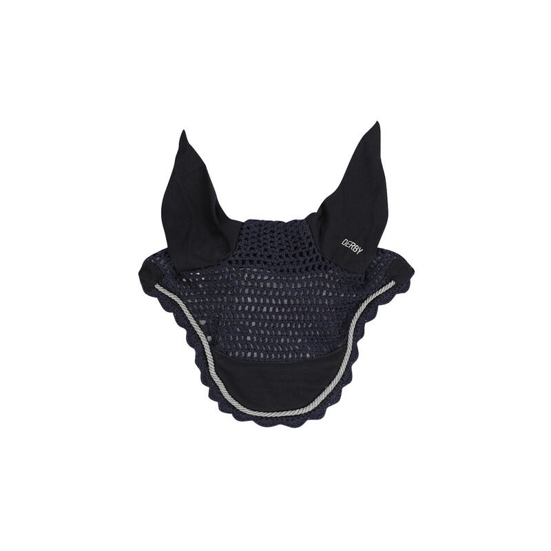 Bonnet poney en coton avec cordon